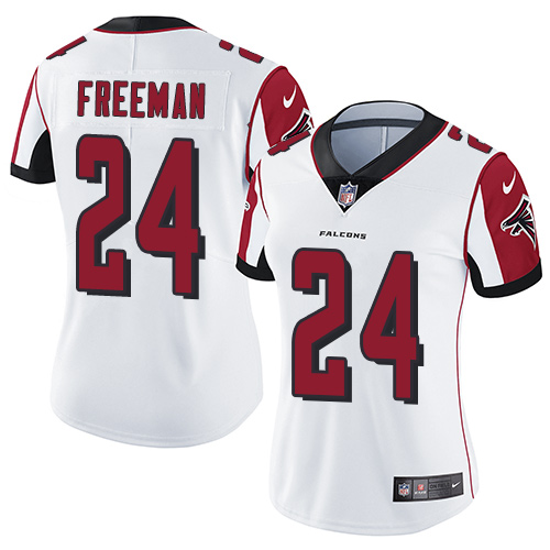 Nike Falcons #24 Devonta Freeman White Women's Stitched NFL Vapor Untouchable Limited Jersey