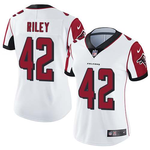 Nike Falcons #42 Duke Riley White Women's Stitched NFL Vapor Untouchable Limited Jersey