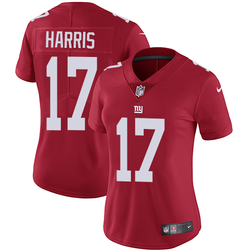 Nike Giants #17 Dwayne Harris Red Alternate Women's Stitched NFL Vapor Untouchable Limited Jersey
