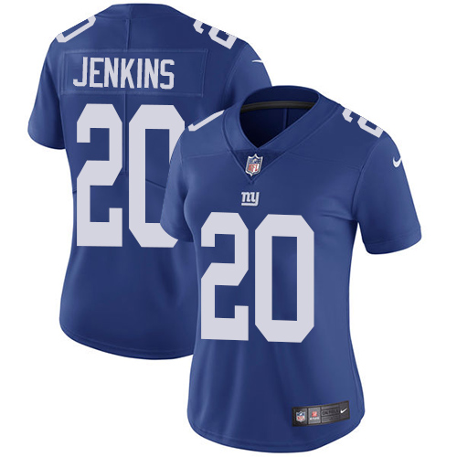 Nike Giants #20 Janoris Jenkins Royal Blue Team Color Women's Stitched NFL Vapor Untouchable Limited