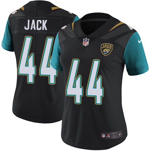 Nike Jaguars #44 Myles Jack Black Alternate Women's Stitched NFL Vapor Untouchable Limited Jersey - Click Image to Close