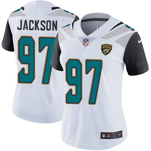 Nike Jaguars #97 Malik Jackson White Women's Stitched NFL Vapor Untouchable Limited Jersey