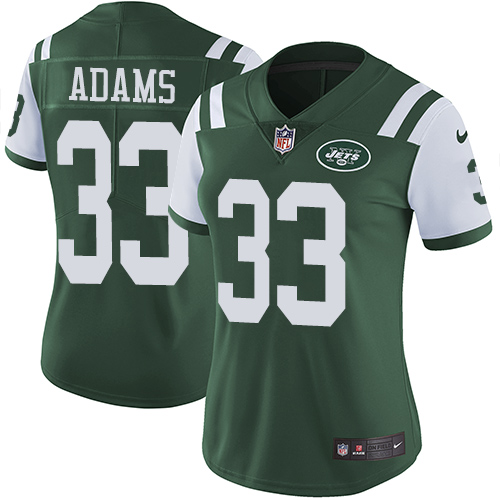Nike Jets #33 Jamal Adams Green Team Color Women's Stitched NFL Vapor Untouchable Limited Jersey