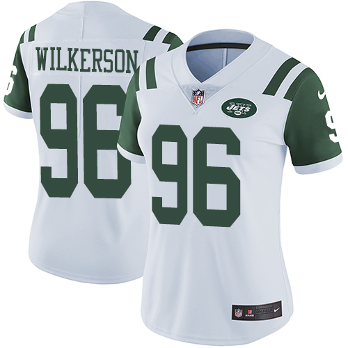 Nike Jets #96 Muhammad Wilkerson White Women's Stitched NFL Vapor Untouchable Limited Jersey