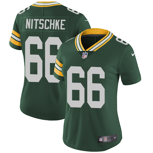Nike Packers #66 Ray Nitschke Green Team Color Women's Stitched NFL Vapor Untouchable Limited Jersey