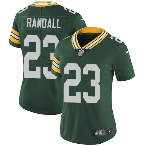Nike Packers #23 Damarious Randall Green Team Color Women's Stitched NFL Vapor Untouchable Limited J