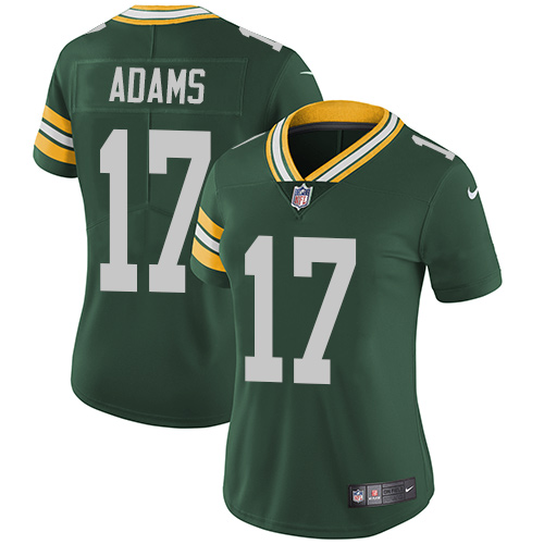 Nike Packers #17 Davante Adams Green Team Color Women's Stitched NFL Vapor Untouchable Limited Jerse - Click Image to Close