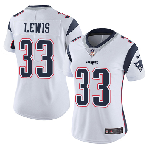 Nike Patriots #33 Dion Lewis White Women's Stitched NFL Vapor Untouchable Limited Jersey - Click Image to Close