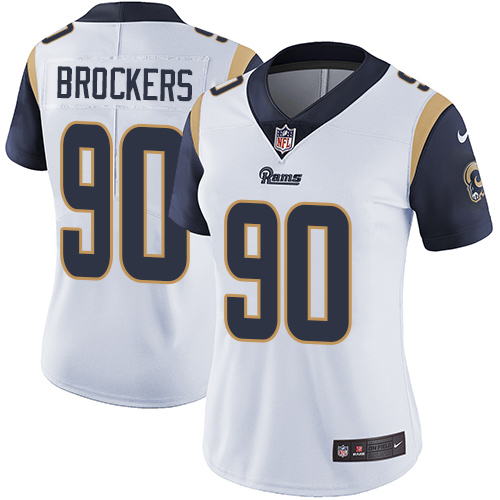 Nike Rams #90 Michael Brockers White Women's Stitched NFL Vapor Untouchable Limited Jersey