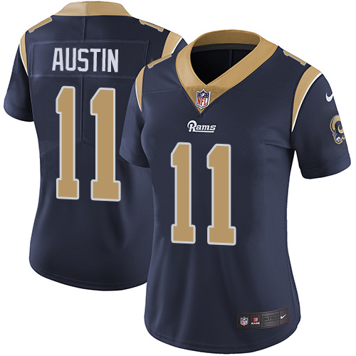 Nike Rams #11 Tavon Austin Navy Blue Team Color Women's Stitched NFL Vapor Untouchable Limited Jerse
