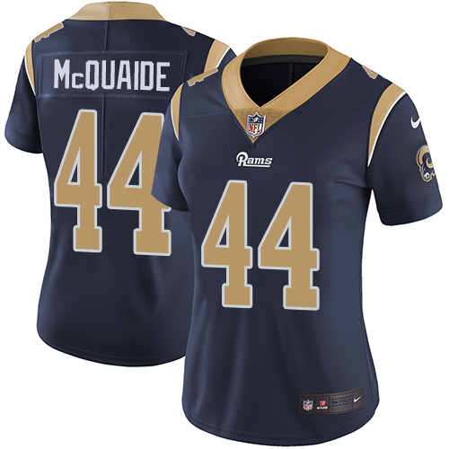 Nike Rams #44 Jacob McQuaide Navy Blue Team Color Women's Stitched NFL Vapor Untouchable Limited Jer