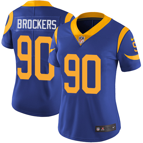 Nike Rams #90 Michael Brockers Royal Blue Alternate Women's Stitched NFL Vapor Untouchable Limited J