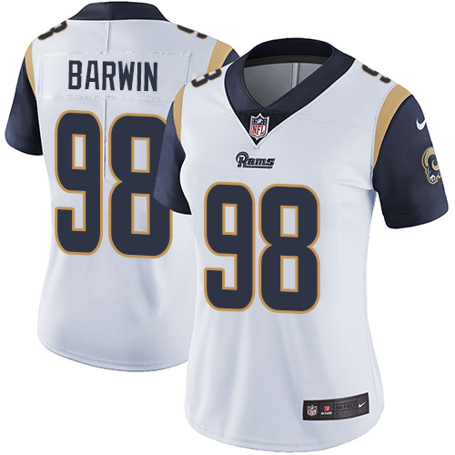 Nike Rams #98 Connor Barwin White Women's Stitched NFL Vapor Untouchable Limited Jersey - Click Image to Close