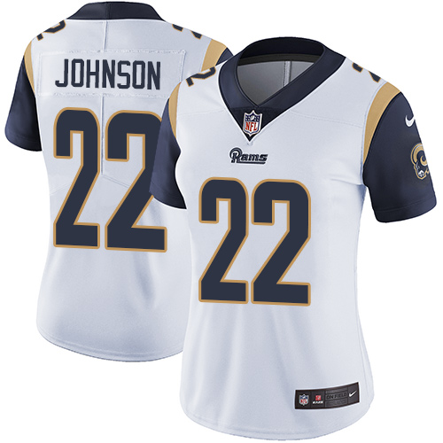 Nike Rams #22 Trumaine Johnson White Women's Stitched NFL Vapor Untouchable Limited Jersey - Click Image to Close