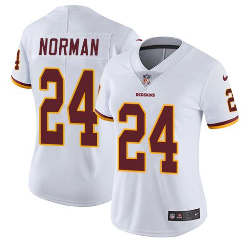Nike Redskins #24 Josh Norman White Women's Stitched NFL Vapor Untouchable Limited Jersey - Click Image to Close