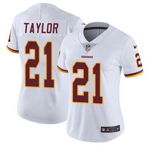 Nike Redskins #21 Sean Taylor White Women's Stitched NFL Vapor Untouchable Limited Jersey - Click Image to Close