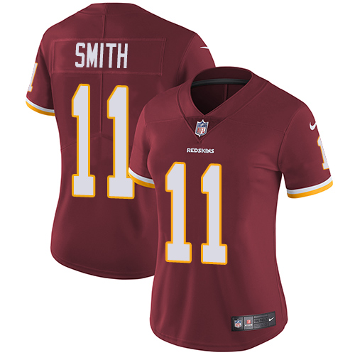 Nike Redskins #11 Alex Smith Burgundy Red Team Color Women's Stitched NFL Vapor Untouchable Limited - Click Image to Close