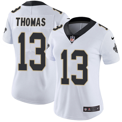 Nike Saints #13 Michael Thomas White Women's Stitched NFL Vapor Untouchable Limited Jersey