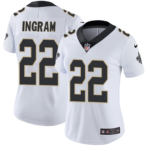Nike Saints #22 Mark Ingram White Women's Stitched NFL Vapor Untouchable Limited Jersey