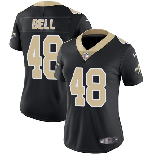 Nike Saints #48 Vonn Bell Black Team Color Women's Stitched NFL Vapor Untouchable Limited Jersey - Click Image to Close