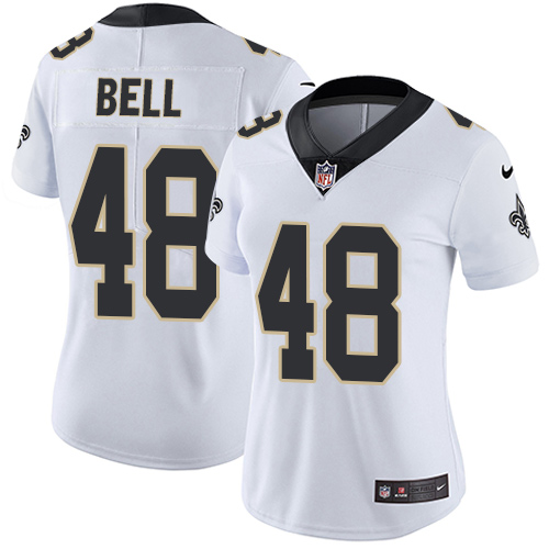Nike Saints #48 Vonn Bell White Women's Stitched NFL Vapor Untouchable Limited Jersey - Click Image to Close