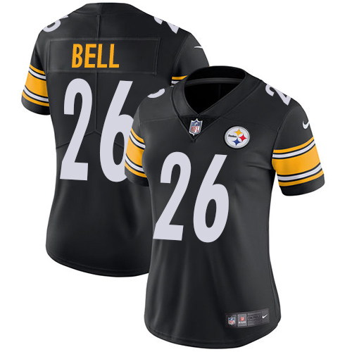 Nike Steelers #26 Le'Veon Bell Black Team Color Women's Stitched NFL Vapor Untouchable Limited Jerse - Click Image to Close