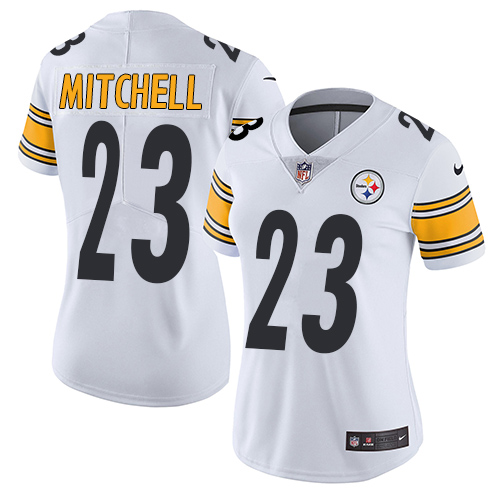 Nike Steelers #23 Mike Mitchell White Women's Stitched NFL Vapor Untouchable Limited Jersey - Click Image to Close