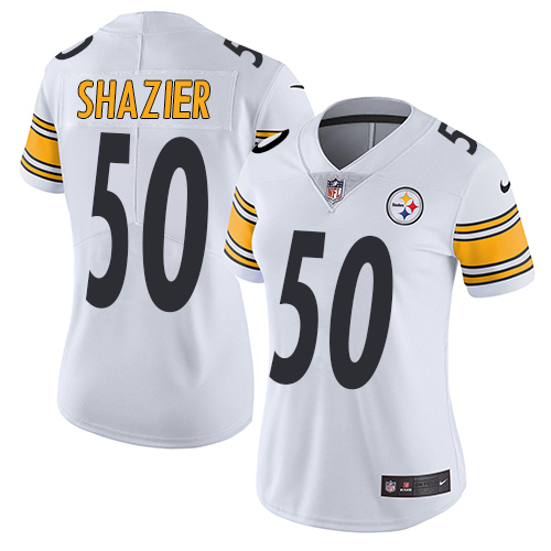 Nike Steelers #50 Ryan Shazier White Women's Stitched NFL Vapor Untouchable Limited Jersey