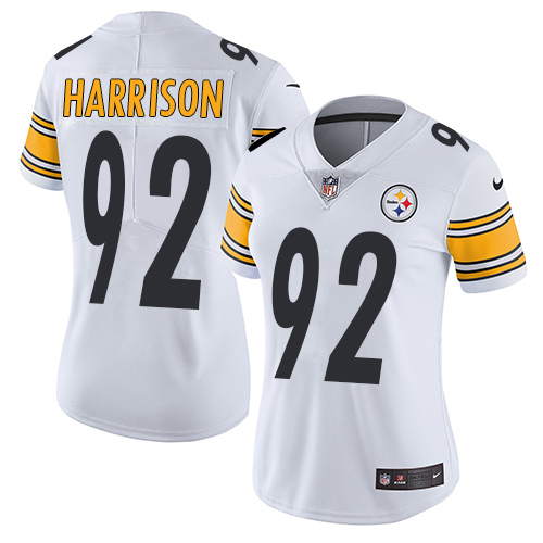 Nike Steelers #92 James Harrison White Women's Stitched NFL Vapor Untouchable Limited Jersey - Click Image to Close