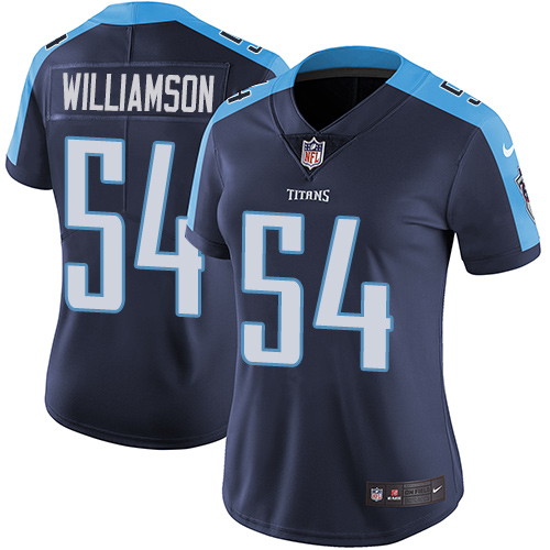 Nike Titans #54 Avery Williamson Navy Blue Alternate Women's Stitched NFL Vapor Untouchable Limited