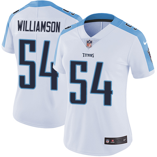 Nike Titans #54 Avery Williamson White Women's Stitched NFL Vapor Untouchable Limited Jersey