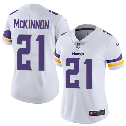 Nike Vikings #21 Jerick McKinnon White Women's Stitched NFL Vapor Untouchable Limited Jersey