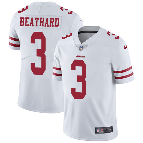 Nike 49ers #3 C.J. Beathard White Youth Stitched NFL Vapor Untouchable Limited Jersey - Click Image to Close