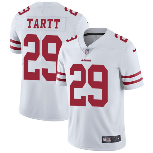 Nike 49ers #29 Jaquiski Tartt White Youth Stitched NFL Vapor Untouchable Limited Jersey - Click Image to Close