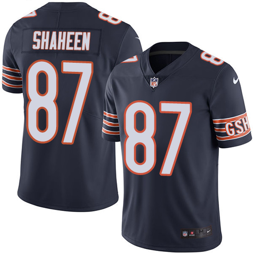 Nike Bears #87 Adam Shaheen Navy Blue Team Color Youth Stitched NFL Vapor Untouchable Limited Jersey - Click Image to Close
