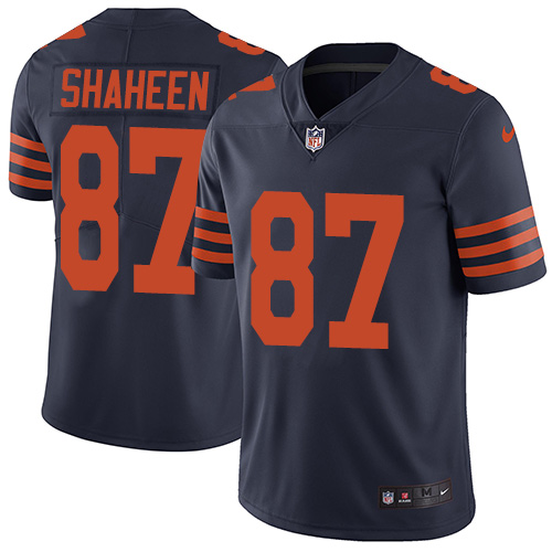 Nike Bears #87 Adam Shaheen Navy Blue Alternate Youth Stitched NFL Vapor Untouchable Limited Jersey - Click Image to Close