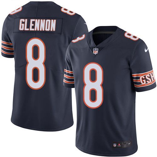 Nike Bears #8 Mike Glennon Navy Blue Team Color Youth Stitched NFL Vapor Untouchable Limited Jersey - Click Image to Close