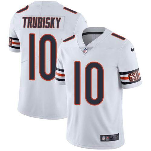 Nike Bears #10 Mitchell Trubisky White Youth Stitched NFL Vapor Untouchable Limited Jersey