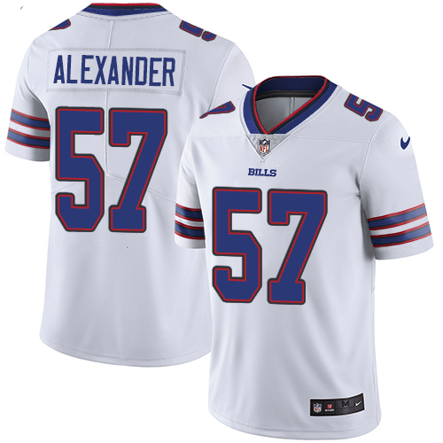 Nike Bills #57 Lorenzo Alexander White Youth Stitched NFL Vapor Untouchable Limited Jersey