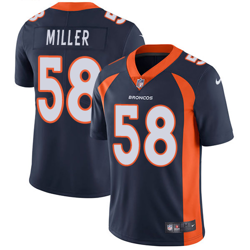 Nike Broncos #58 Von Miller Blue Alternate Youth Stitched NFL Vapor Untouchable Limited Jersey - Click Image to Close