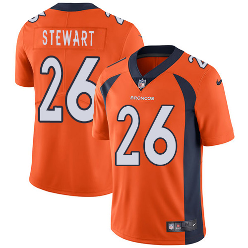 Nike Broncos #26 Darian Stewart Orange Team Color Youth Stitched NFL Vapor Untouchable Limited Jerse