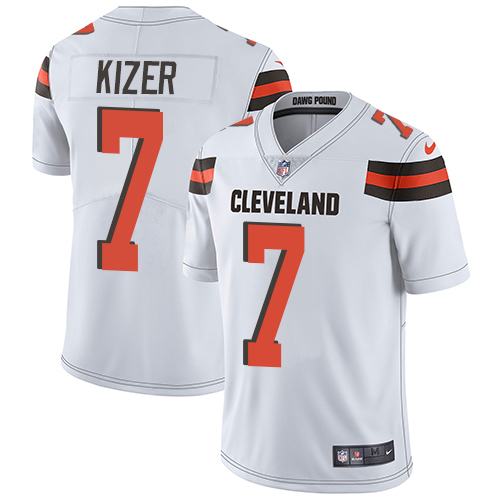 Nike Browns #7 DeShone Kizer White Youth Stitched NFL Vapor Untouchable Limited Jersey - Click Image to Close