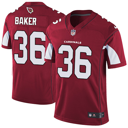 Nike Cardinals #36 Budda Baker Red Team Color Youth Stitched NFL Vapor Untouchable Limited Jersey - Click Image to Close