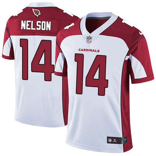 Nike Cardinals #14 J.J. Nelson White Youth Stitched NFL Vapor Untouchable Limited Jersey - Click Image to Close