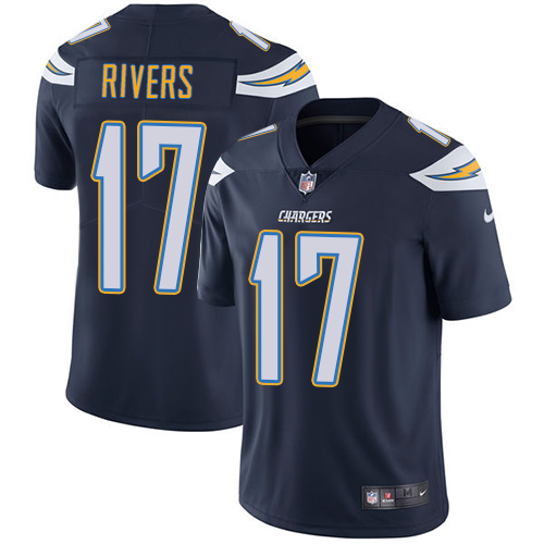 Nike Chargers #17 Philip Rivers Navy Blue Team Color Youth Stitched NFL Vapor Untouchable Limited Je - Click Image to Close