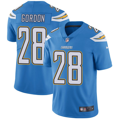 Nike Chargers #28 Melvin Gordon Electric Blue Alternate Youth Stitched NFL Vapor Untouchable Limited - Click Image to Close