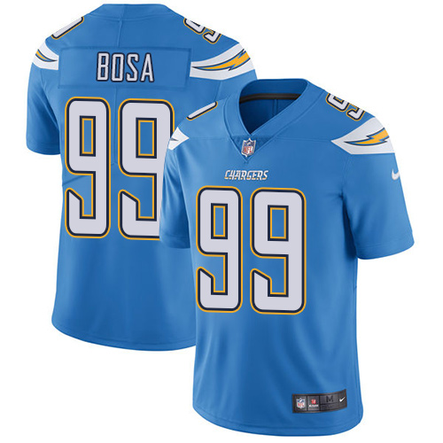 Nike Chargers #99 Joey Bosa Electric Blue Alternate Youth Stitched NFL Vapor Untouchable Limited Jer - Click Image to Close