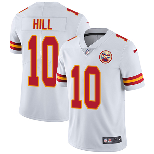 Nike Chiefs #10 Tyreek Hill White Youth Stitched NFL Vapor Untouchable Limited Jersey - Click Image to Close