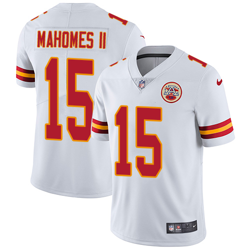 Nike Chiefs #15 Patrick Mahomes II White Youth Stitched NFL Vapor Untouchable Limited Jersey