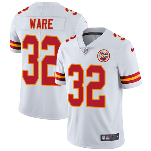 Nike Chiefs #32 Spencer Ware White Youth Stitched NFL Vapor Untouchable Limited Jersey